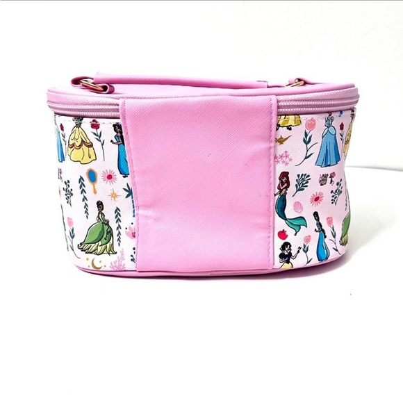 Disney Princess Cosmetic Train Case – Pink Travel Makeup Bag EUC - Picture 3 of 5